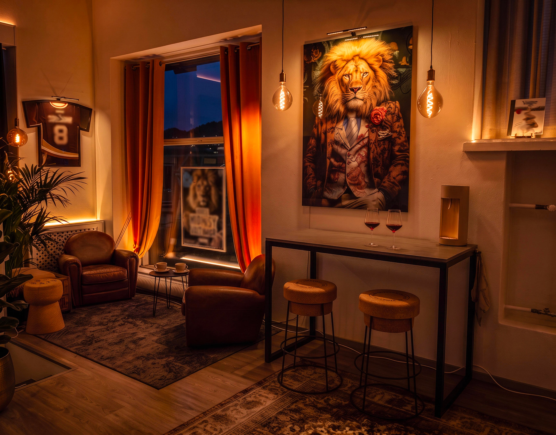 AAG toimiston Champagne Lounge.